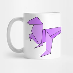 Purple origami dinosaur Mug